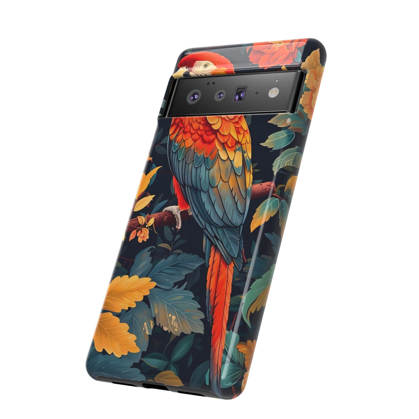 Vibrant Parrot Phone Case - Tough, Stylish, Nature-Inspired, Tropical, Wildlife, Perfect Gift, Summer Vibes