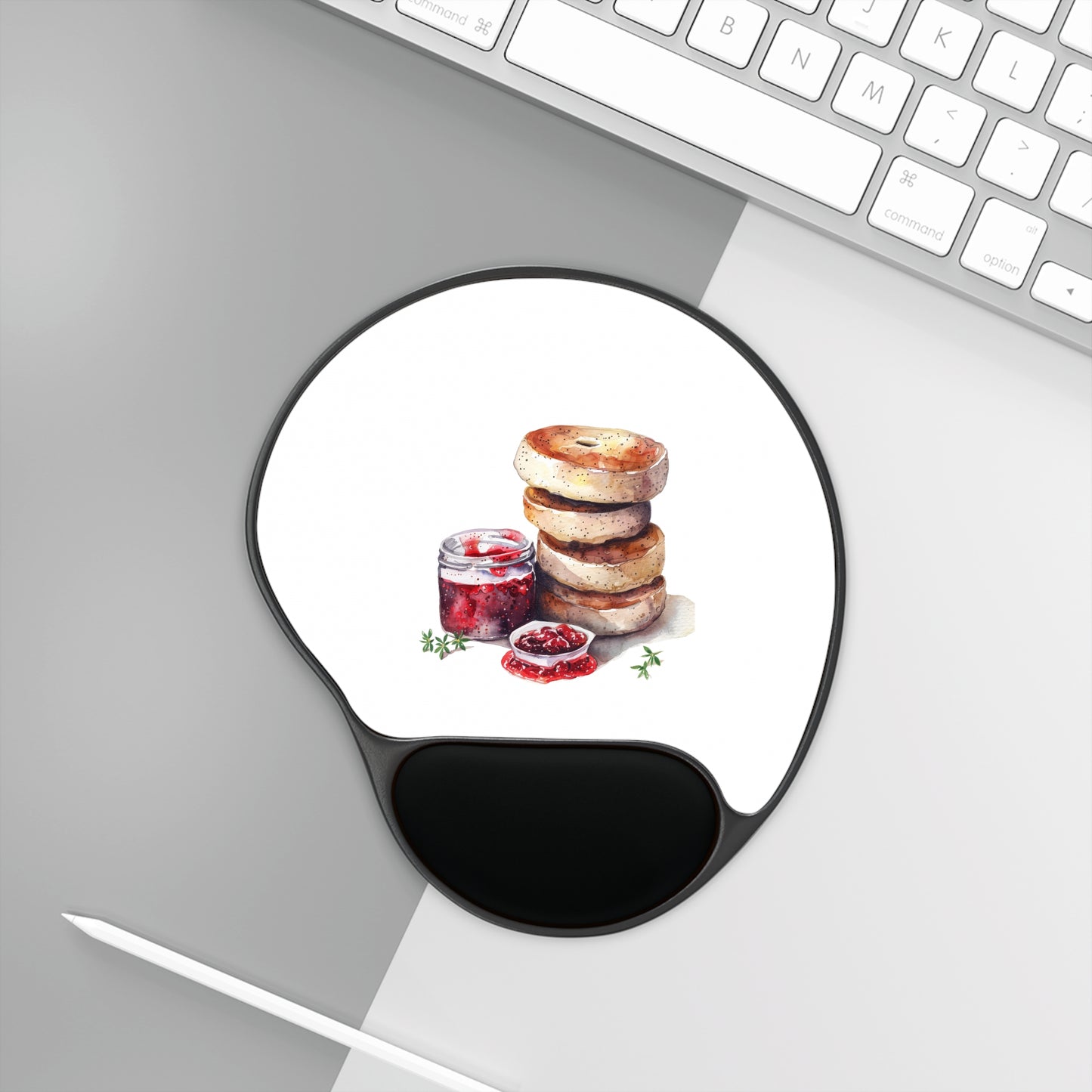 Food Lover Mouse Pad With Wrist Rest