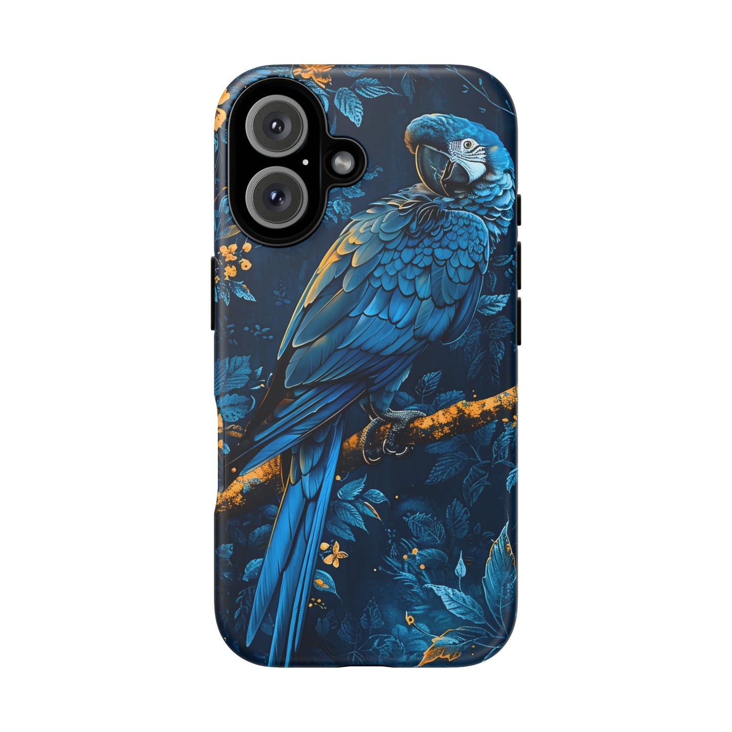 Tough Cases - Vibrant Blue Parrot Phone Case, Tropical Bird Phone Cover, Nature Lover Gift, Eco-Friendly Accessories, Unique Wildlife Decor