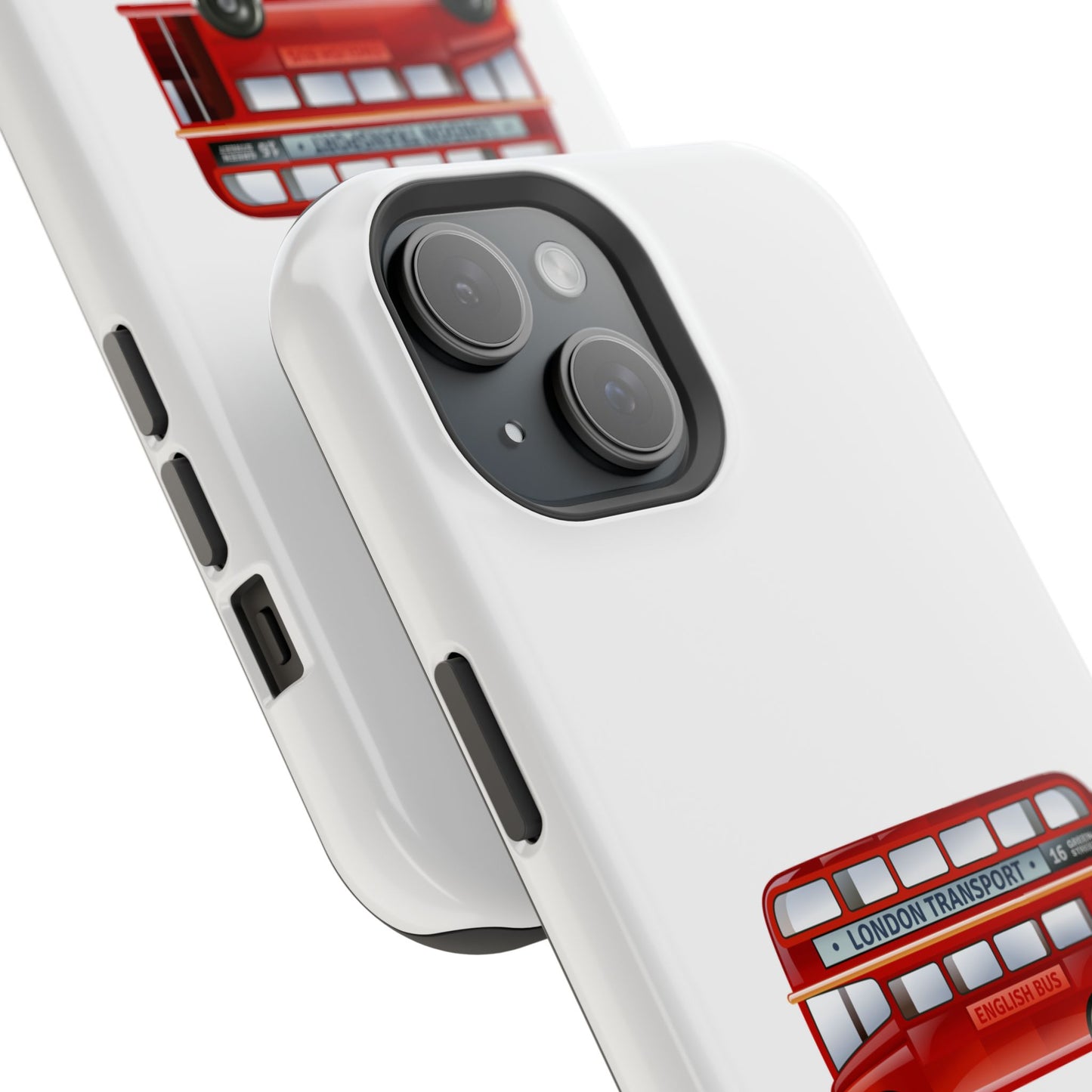 Red Double-Decker Bus Phone Case, London-Themed Tough Covers for Travelers, Unique Gifts for London Lovers, Durable Mobile [...]