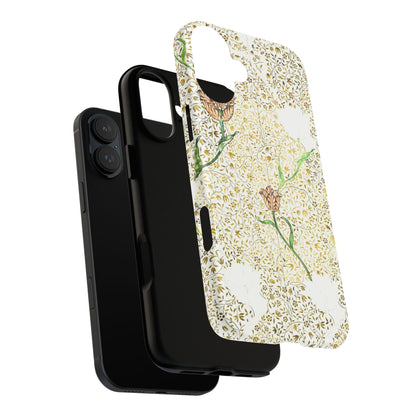 Elegant Floral Phone Case, Tough Cases for iPhone, Stylish Smartphone Cover, Protection with Floral Art, Unique Gift for Her