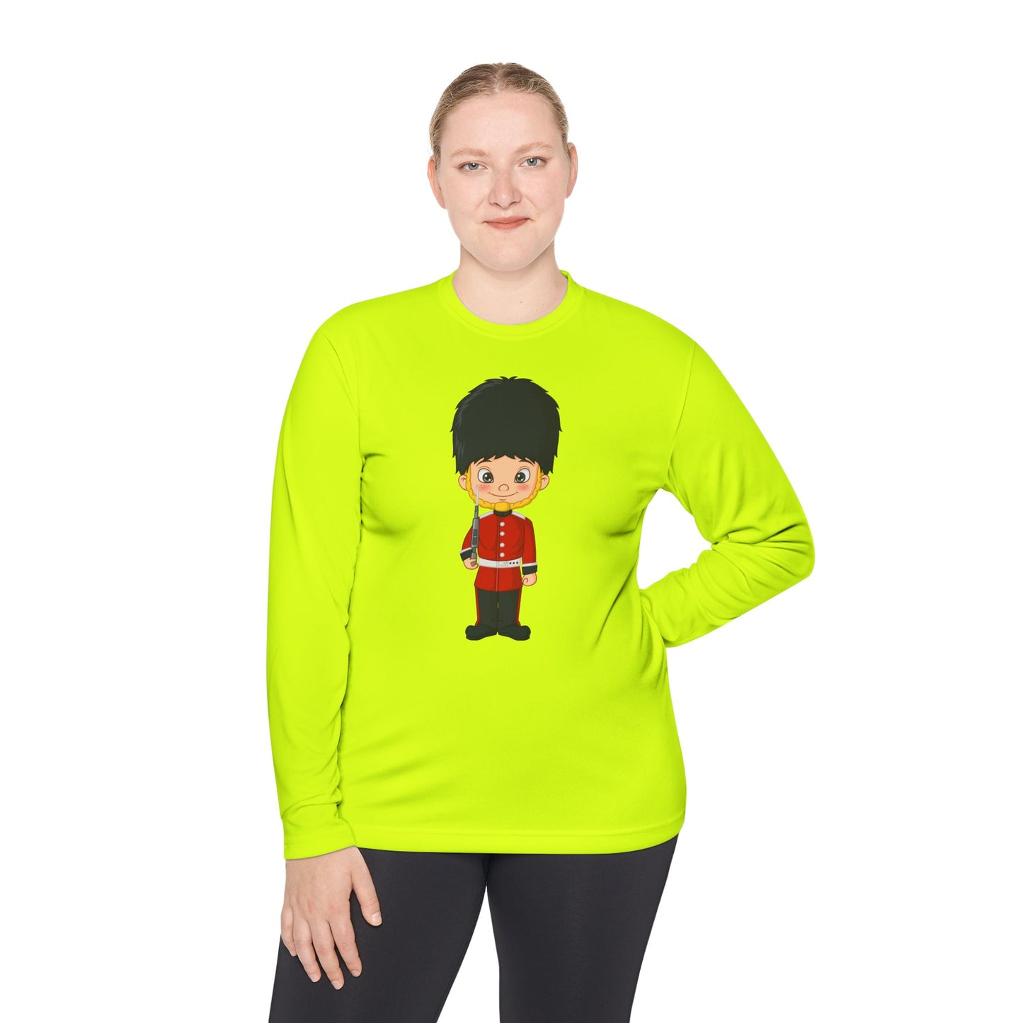 Unisex Long Sleeve Tee - Cartoon Guard - British Royal Guard - Iconic Symbol of Tradition and Honor