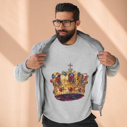 Unisex Crewneck Sweatshirt - Classy British Royal Crown