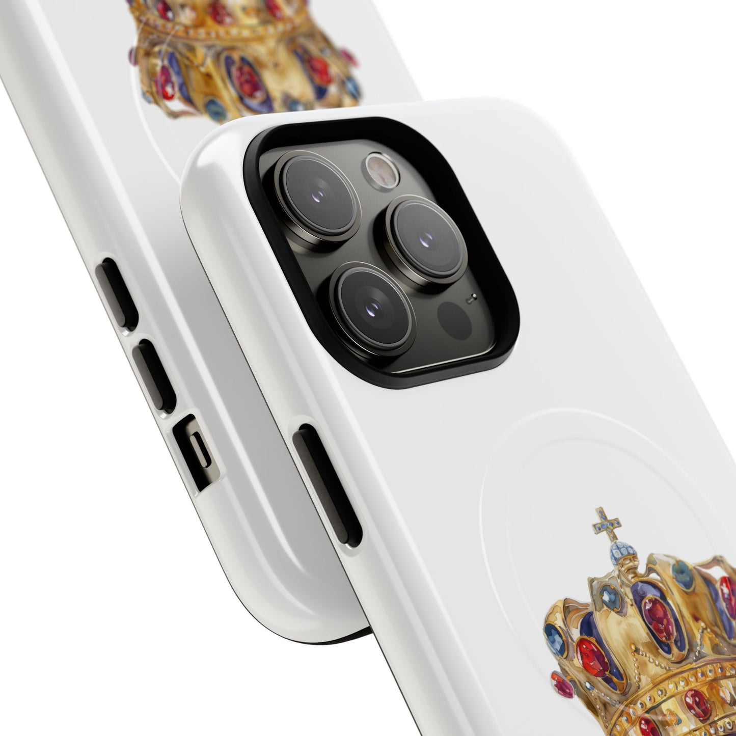 Royal Crown Magnetic Phone Case, Durable Phone Cover, Stylish Tech Accessory, Perfect Gift for Him & Her, Unique Design Case