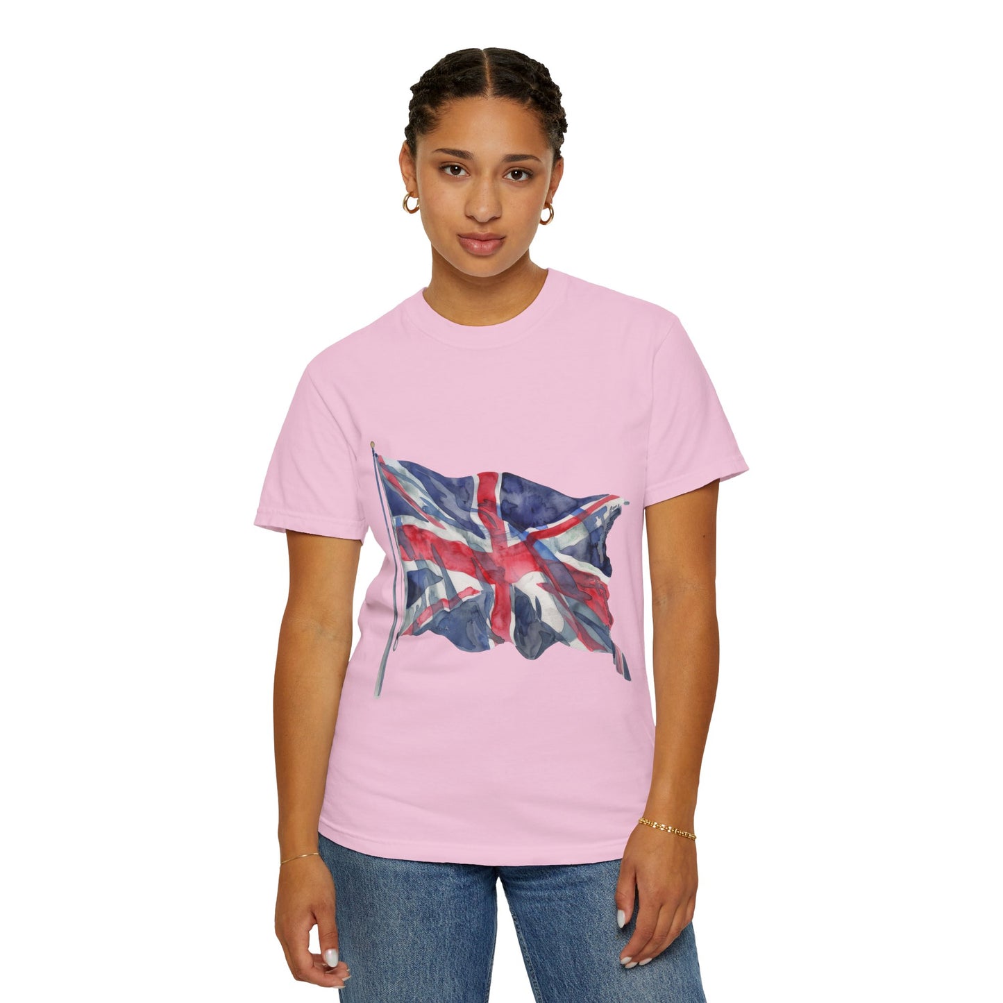 Unisex Garment-Dyed T-shirt - Bold & Brave - The British Flag