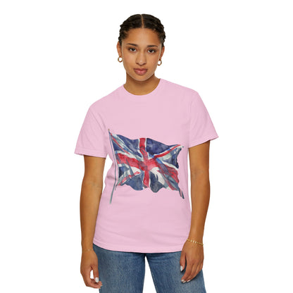 Unisex Garment-Dyed T-shirt - Bold & Brave - The British Flag
