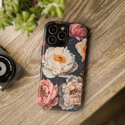 Floral Phone Case, Tough Phone Cover, Flower Design, Unique Gift for Her, Trendy Accessory, Spring Decor