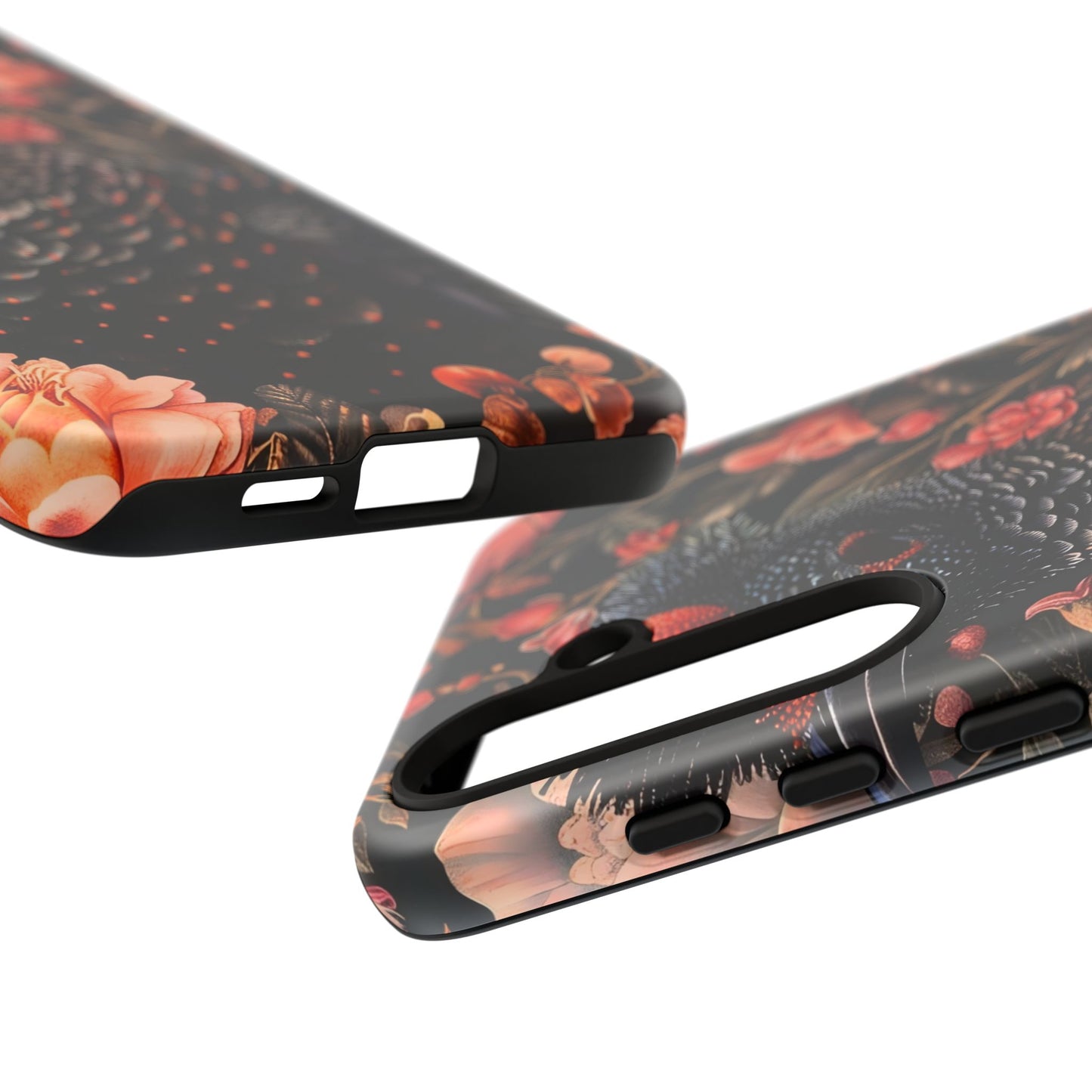 Tough Cases: Floral Design Phone Case, Stylish Protection for Your Phone, Unique Gift for Bird Lovers, Vibrant Floral Art, [...]