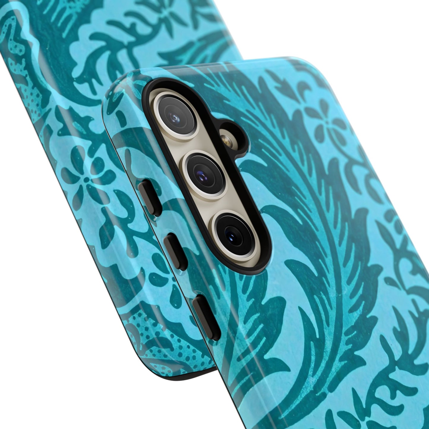 Protective Phone Case with Elegant Teal Design, Tough Cases, Floral Phone Cover, Stylish Smartphone Protection, Gifts for Her, Trendy [...]
