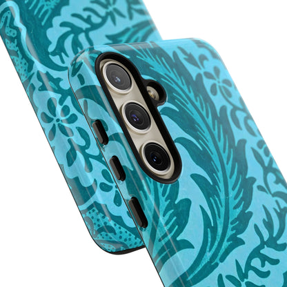 Protective Phone Case with Elegant Teal Design, Tough Cases, Floral Phone Cover, Stylish Smartphone Protection, Gifts for Her, Trendy [...]