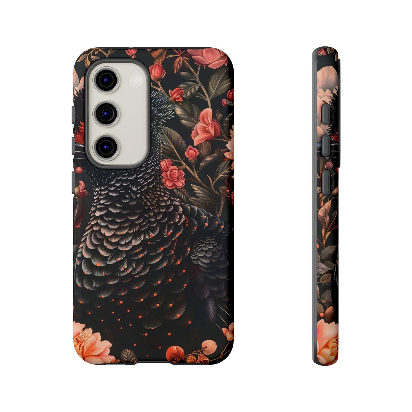 Tough Cases: Floral Design Phone Case, Stylish Protection for Your Phone, Unique Gift for Bird Lovers, Vibrant Floral Art, [...]