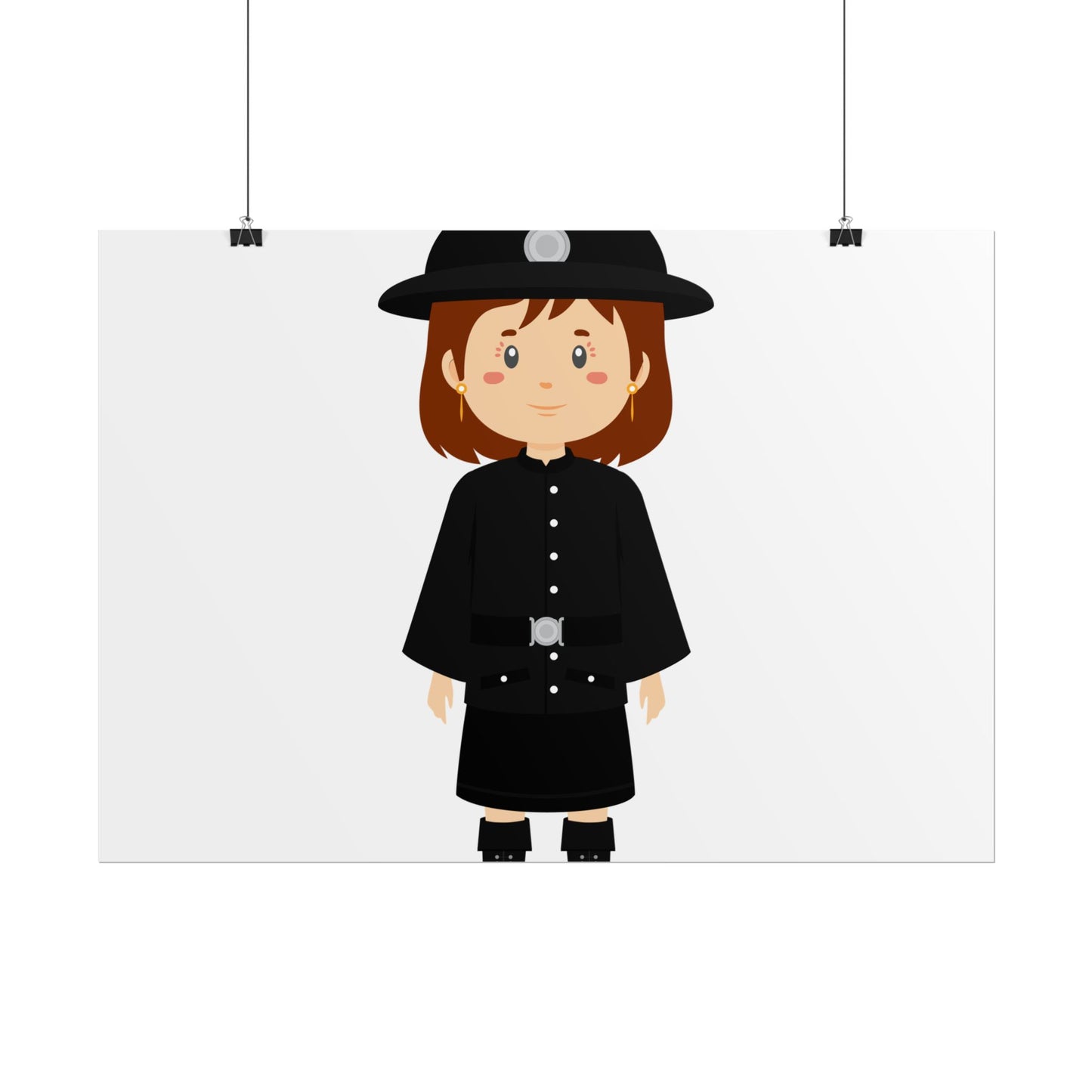 Charming Firefighter Rolled Posters for Kids' Rooms, Playful Wall Art, Fire Safety Decor, Kids' Gifts, Educational Prints