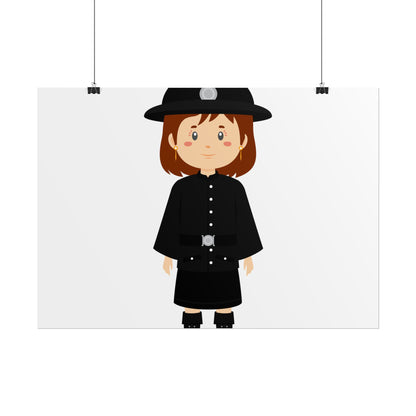 Charming Firefighter Rolled Posters for Kids' Rooms, Playful Wall Art, Fire Safety Decor, Kids' Gifts, Educational Prints