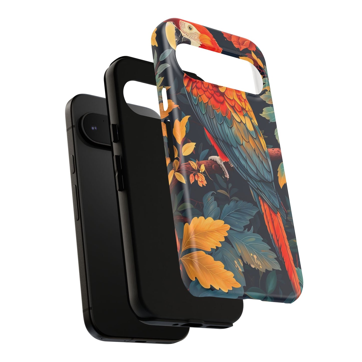 Vibrant Parrot Phone Case - Tough, Stylish, Nature-Inspired, Tropical, Wildlife, Perfect Gift, Summer Vibes