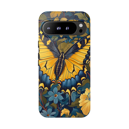 Colorful Butterfly Phone Case, Floral Design, Tough Cases, Protective Cover, Gifts for Nature Lovers, Birthday Present
