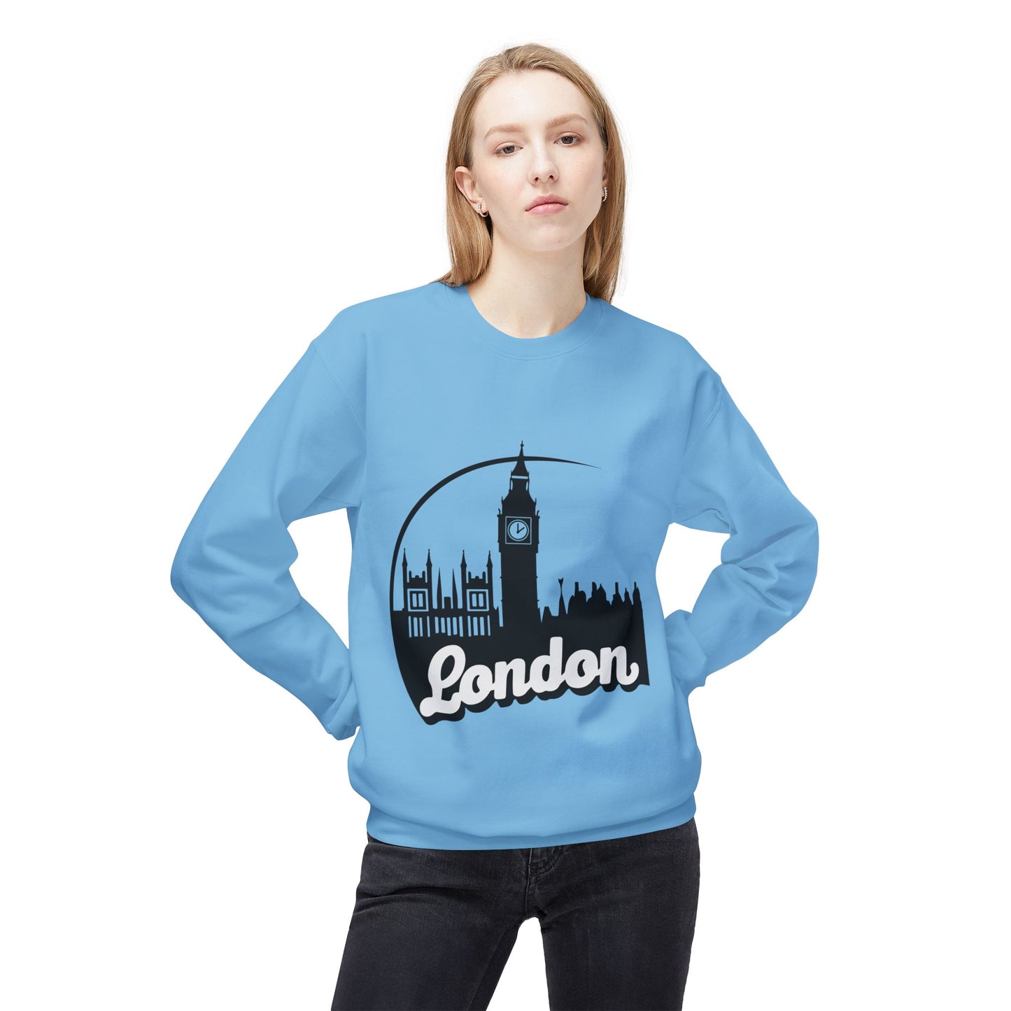 Unisex Midweight Softstyle Fleece Crewneck Sweatshirt - Lovely London