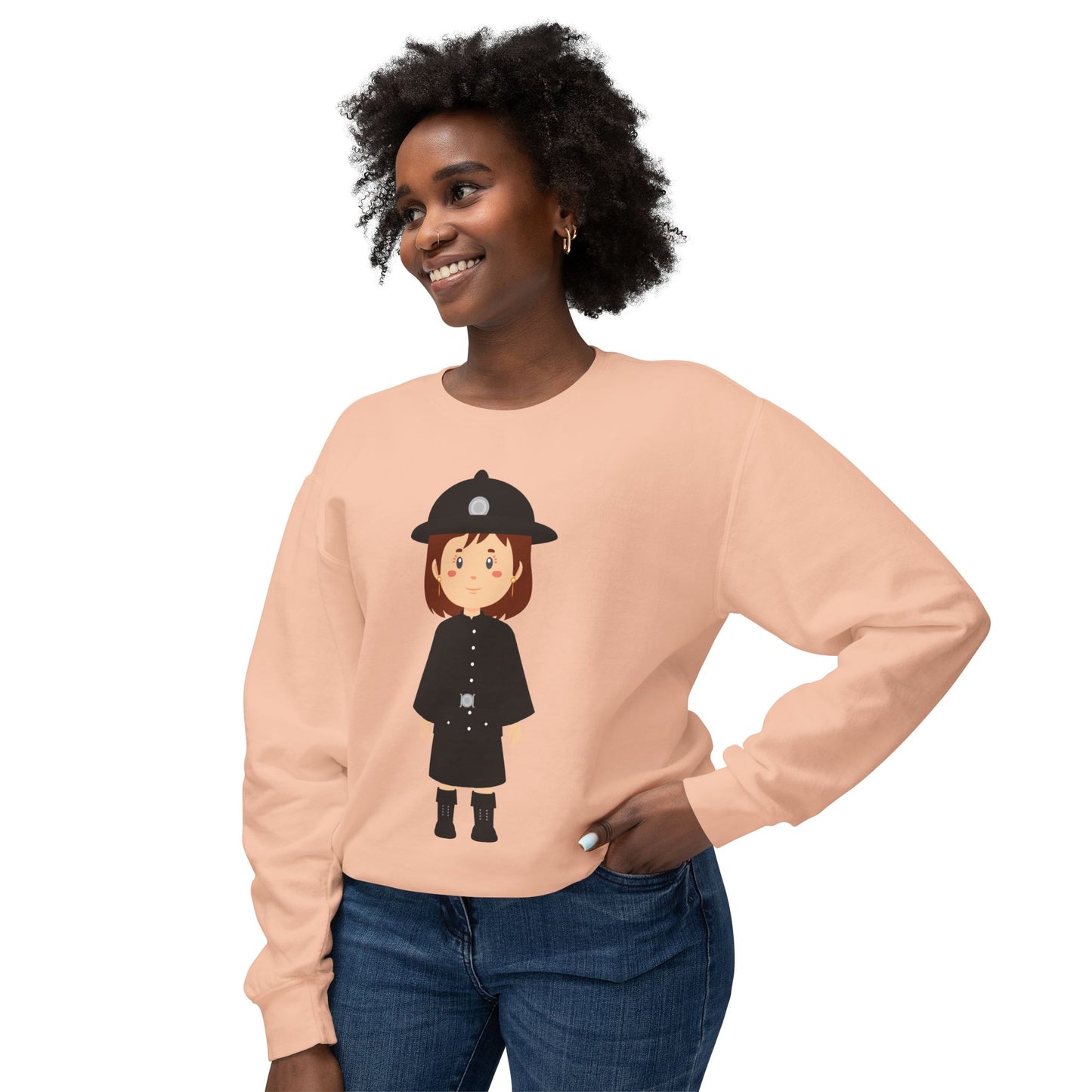 Unisex Lightweight Crewneck Sweatshirt - Standing Strong - The Queen’s Guard