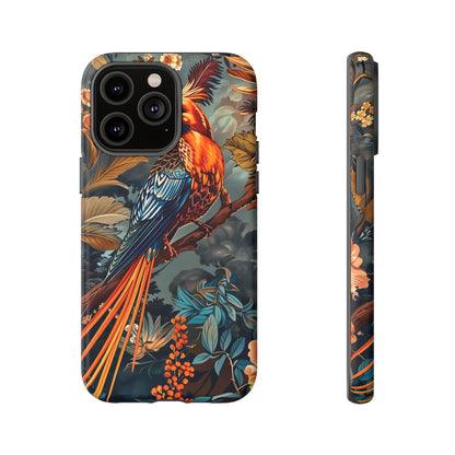 Vibrant Phone Case with Exotic Bird Design, Floral Phone Cover, Tough Case for Nature Lovers, Unique Gift Idea, Phone Accessory, [...]