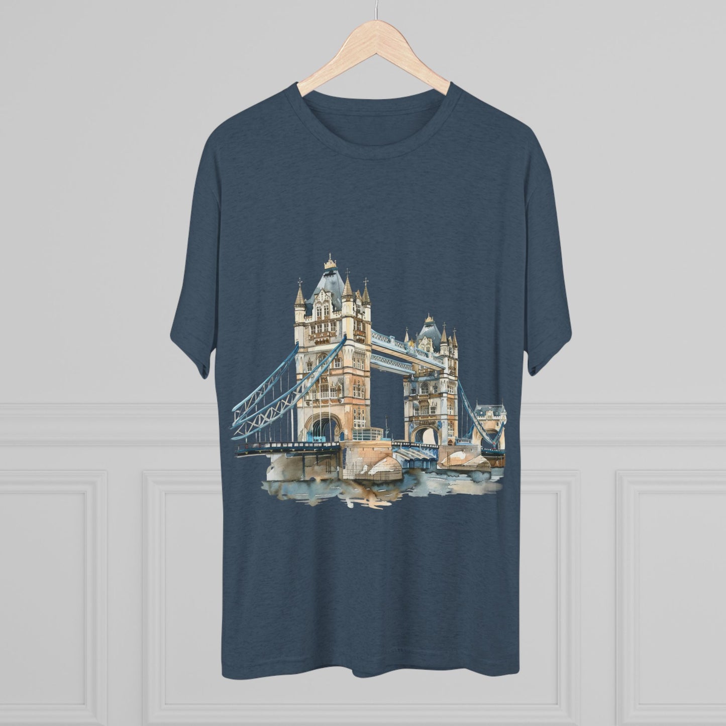 London Bridge Elegant Unisex Tri-Blend Crew Tee