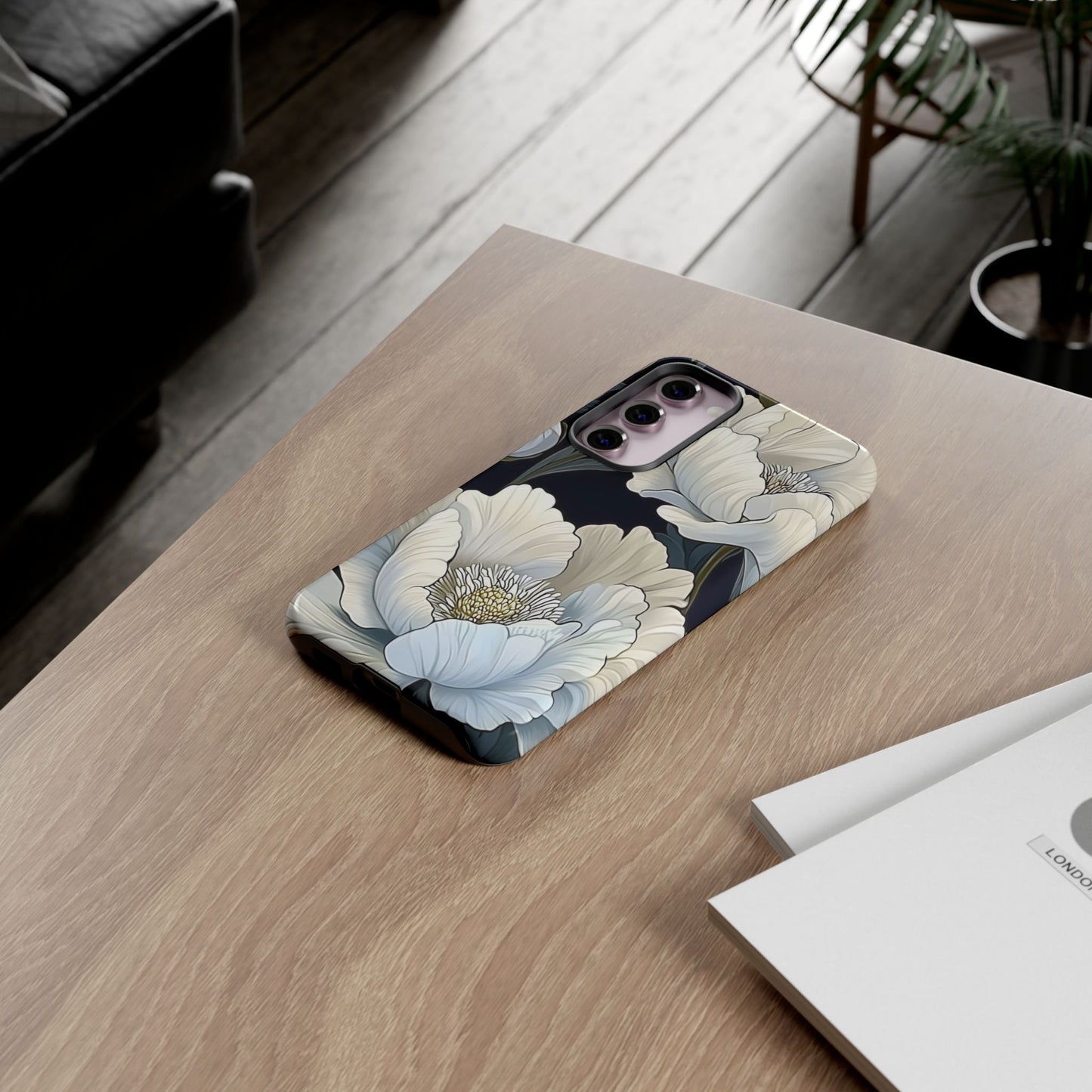 Floral Phone Case, Tough Cases for Women, Stylish Phone Cover, Floral Design Phone Protector, Nature Inspired Tech Accessories