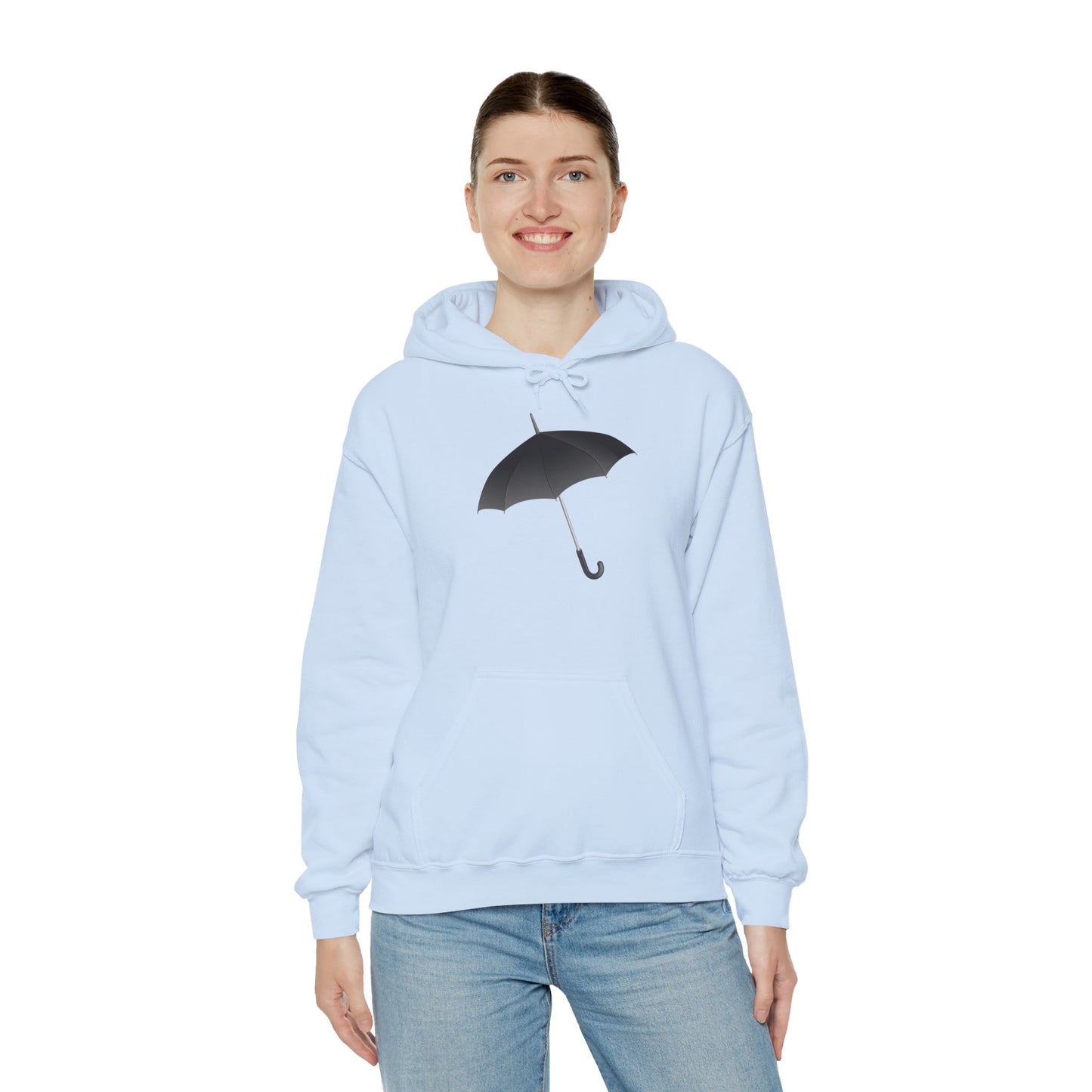 Unisex Heavy Blend™ Hooded Sweatshirt - Regal Royal Umbrella - Elegant and Majestic