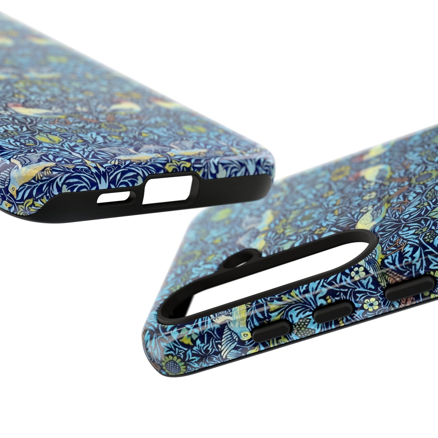 Bird and Floral Pattern Phone Case, Tough Cases, Gift for Nature Lovers, Eco-friendly, Custom Phone Accessories, All-Occasion
