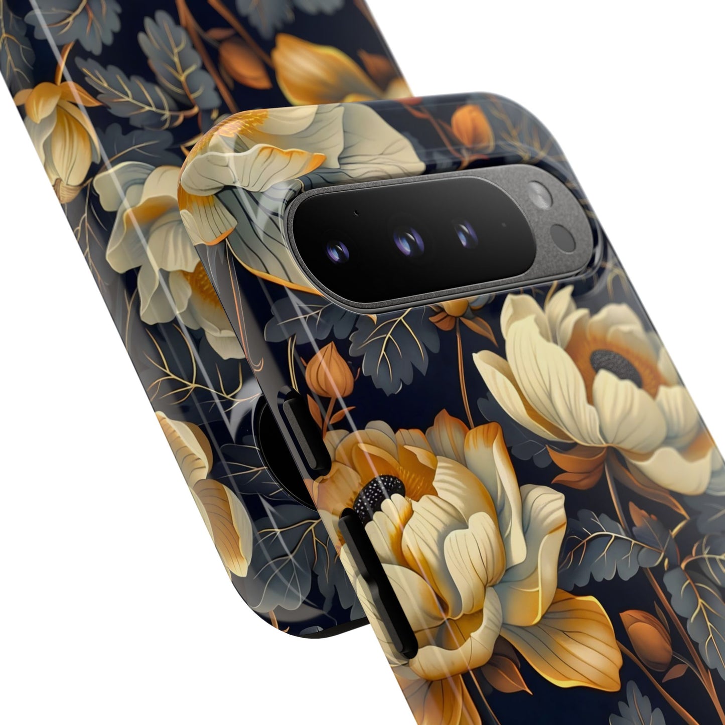 Floral Phone Case - Tough Cases, Stylish Mobile Cover, Flower Design, Holiday Gift, Trendy Accessory, Eco-Friendly Case
