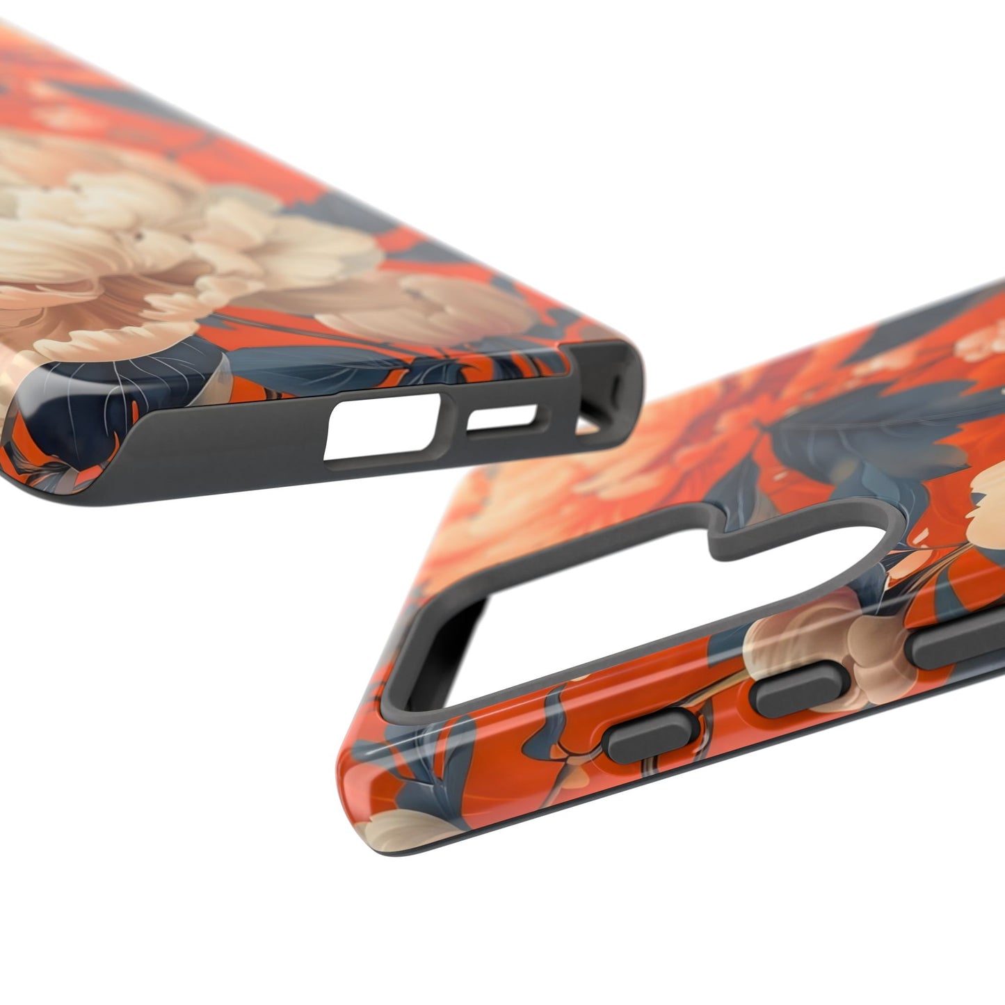 Floral Tough Case, Durable Floral Phone Case, Stylish Protection Case, Gift for Her, Spring Accessories, Mother’s Day Gift