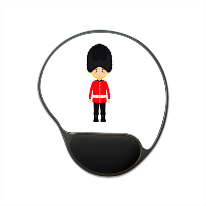 Whimsical Mouse Pad with Wrist Rest - Perfect for Home Office, Unique Gift, Cute Desk Accessory, British Guard Design