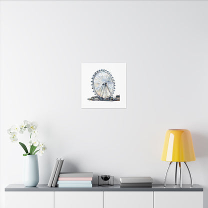 London Eye Canvas Print, Wall Art Decor, Travel Gift, Home Decoration, Unique Art Piece