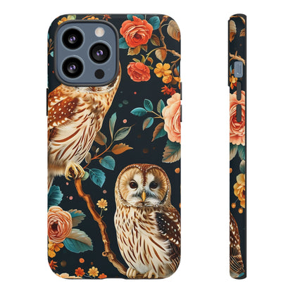 Owl Phone Case with Floral Design, Tough Phone Cover for Nature Lovers, Gift for Bird Enthusiasts, Stylish Protection for Smartphones, [...]
