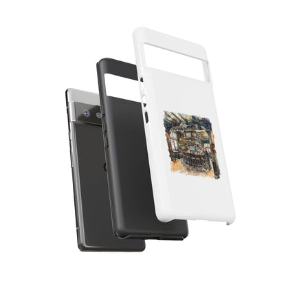 Stylish Tough Case for Phone - Cozy Cafe Artwork Design