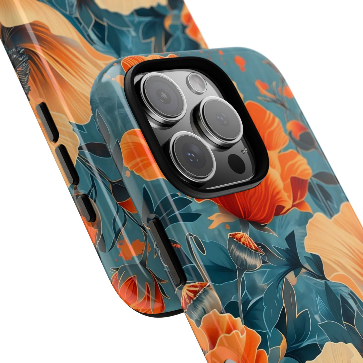Floral Phone Case, Tough Cases for Protection and Style, Spring Aesthetic, Gift for Her, Phone Accessory for Nature Lovers