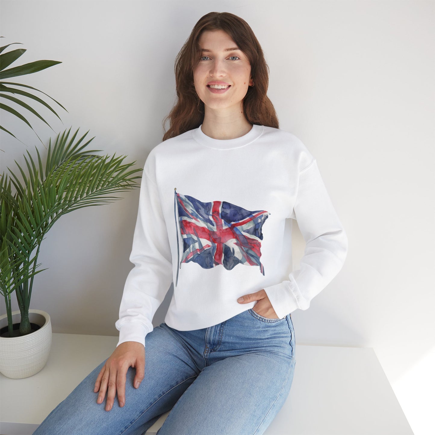 Unisex Heavy Blend™ Crewneck Sweatshirt - Emblem of Unity - The British Flag