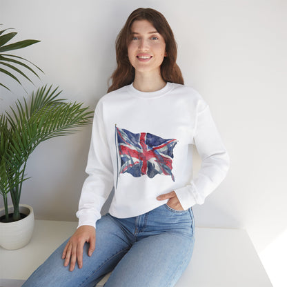 Unisex Heavy Blend™ Crewneck Sweatshirt - Emblem of Unity - The British Flag