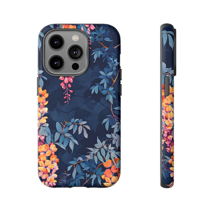 Floral iPhone Case, Tough Phone Cover, Gift for Her, Nature Lover Accessory, Spring Decor, Unique Floral Design