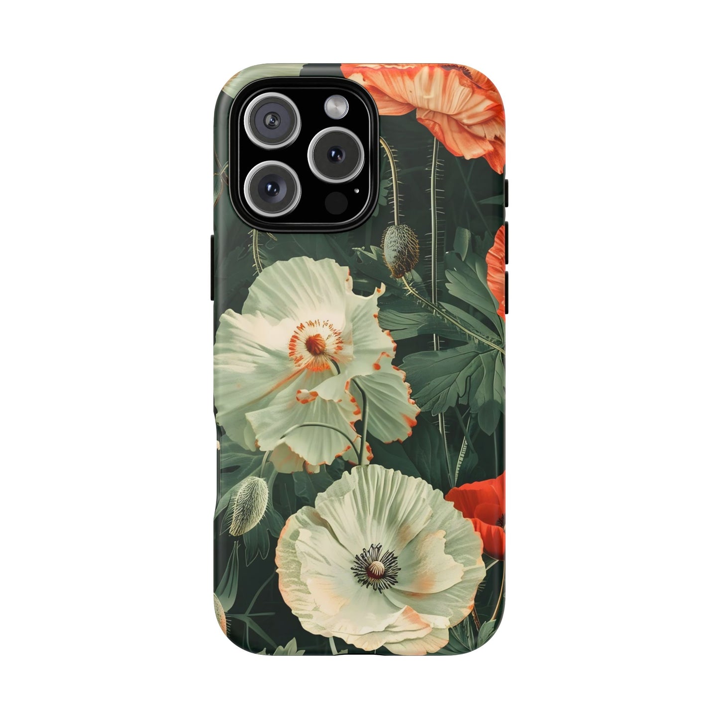 Floral Phone Case - Tough Cases, Botanical Design, Gift for Friends, Trendy Mobile Cover, Personalized Phone Accessory