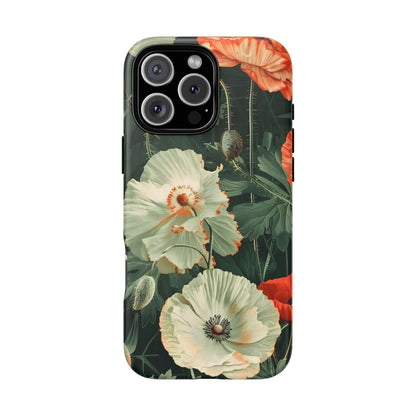 Floral Phone Case - Tough Cases, Botanical Design, Gift for Friends, Trendy Mobile Cover, Personalized Phone Accessory