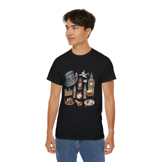 Unisex Ultra Cotton Tee - Heritage England - Vintage Icons