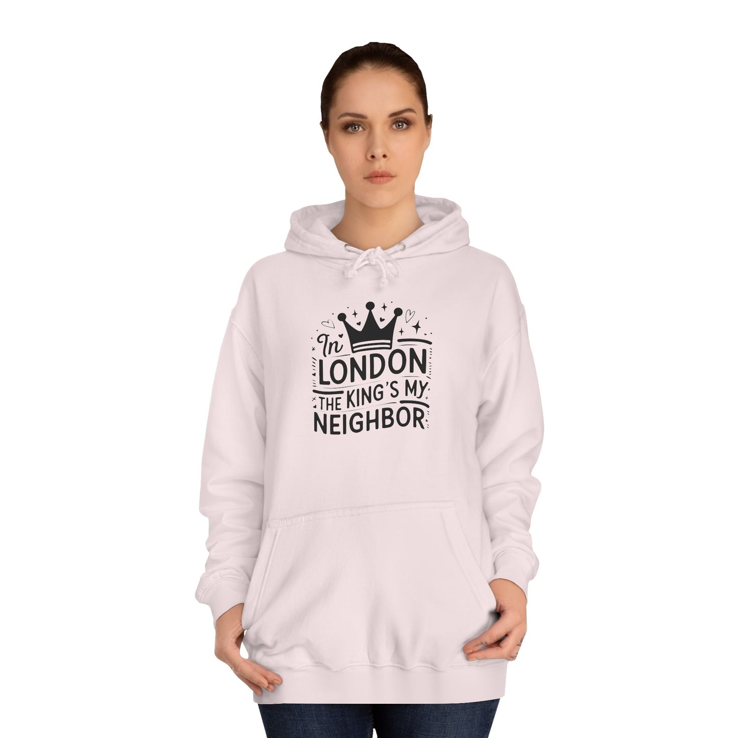 Unisex College Hoodie - King is my Neighbour