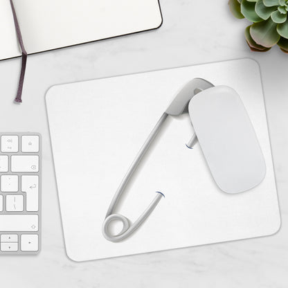 Modern Safety Pin Mouse Pad | Minimalist Desk Accessory | Gift for Office Lovers, Students, or New Graduates, Unique Mousepad