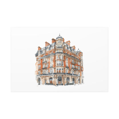 Artistic Matte Canvas Print of Historic Building, Wall Art Decor, Home Interior, Unique Gift, Fine Art, Architecture Lover, Urban Design