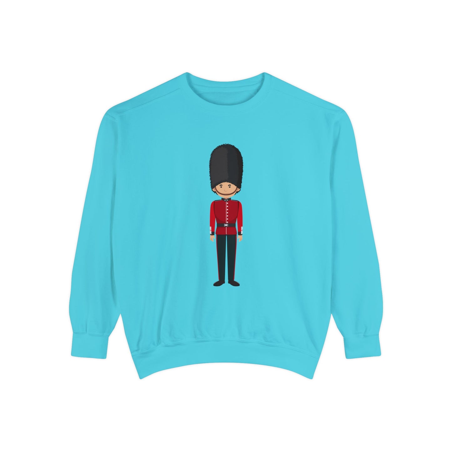 Unisex Garment-Dyed Sweatshirt - British Soldier - Classic Military Elegance and Honorable