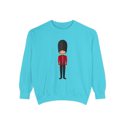 Unisex Garment-Dyed Sweatshirt - British Soldier - Classic Military Elegance and Honorable