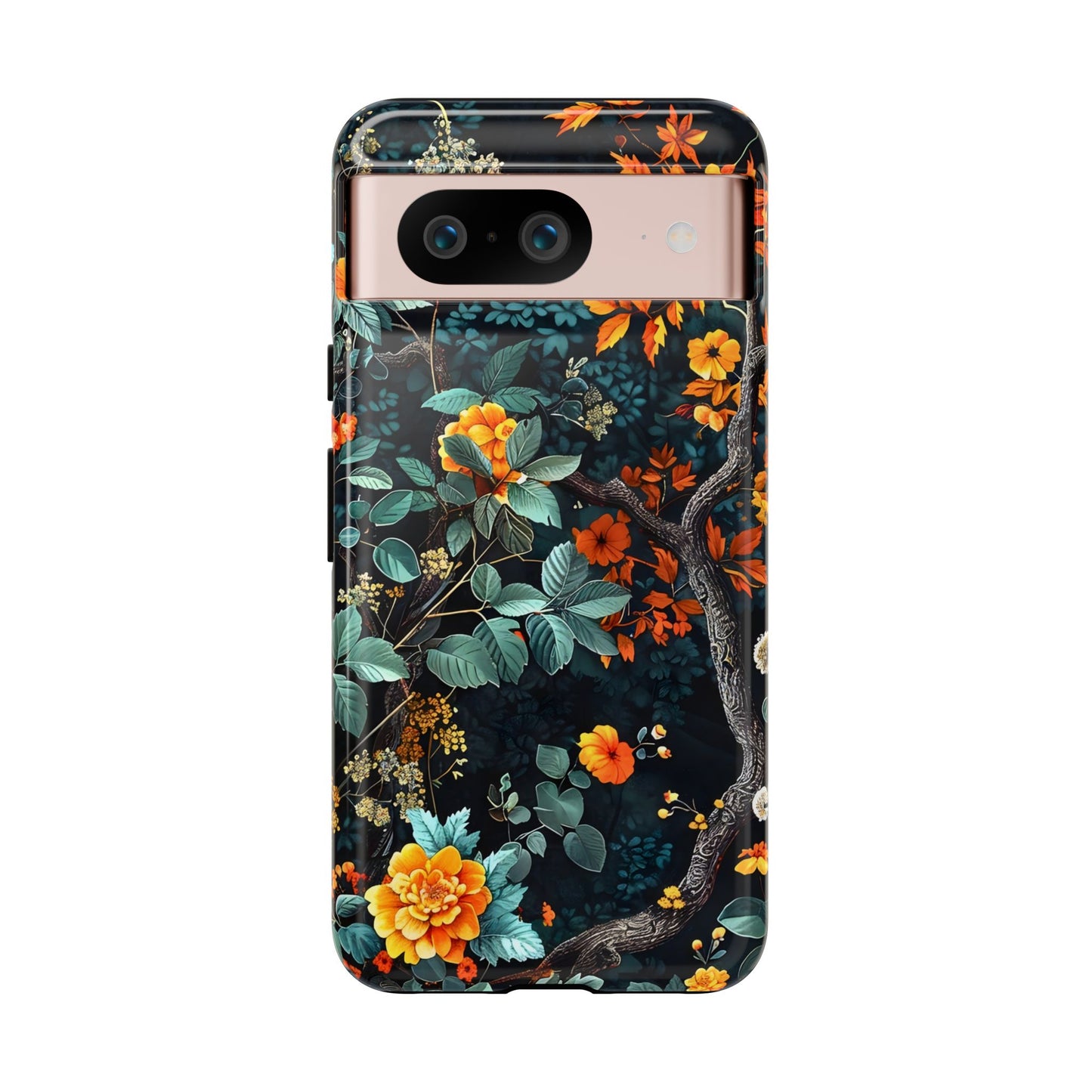 Floral Phone Case | Tough Cases, Protective Cover, Gift for Her, Autumn Vibes, Floral Phone Accessory, Unique Design