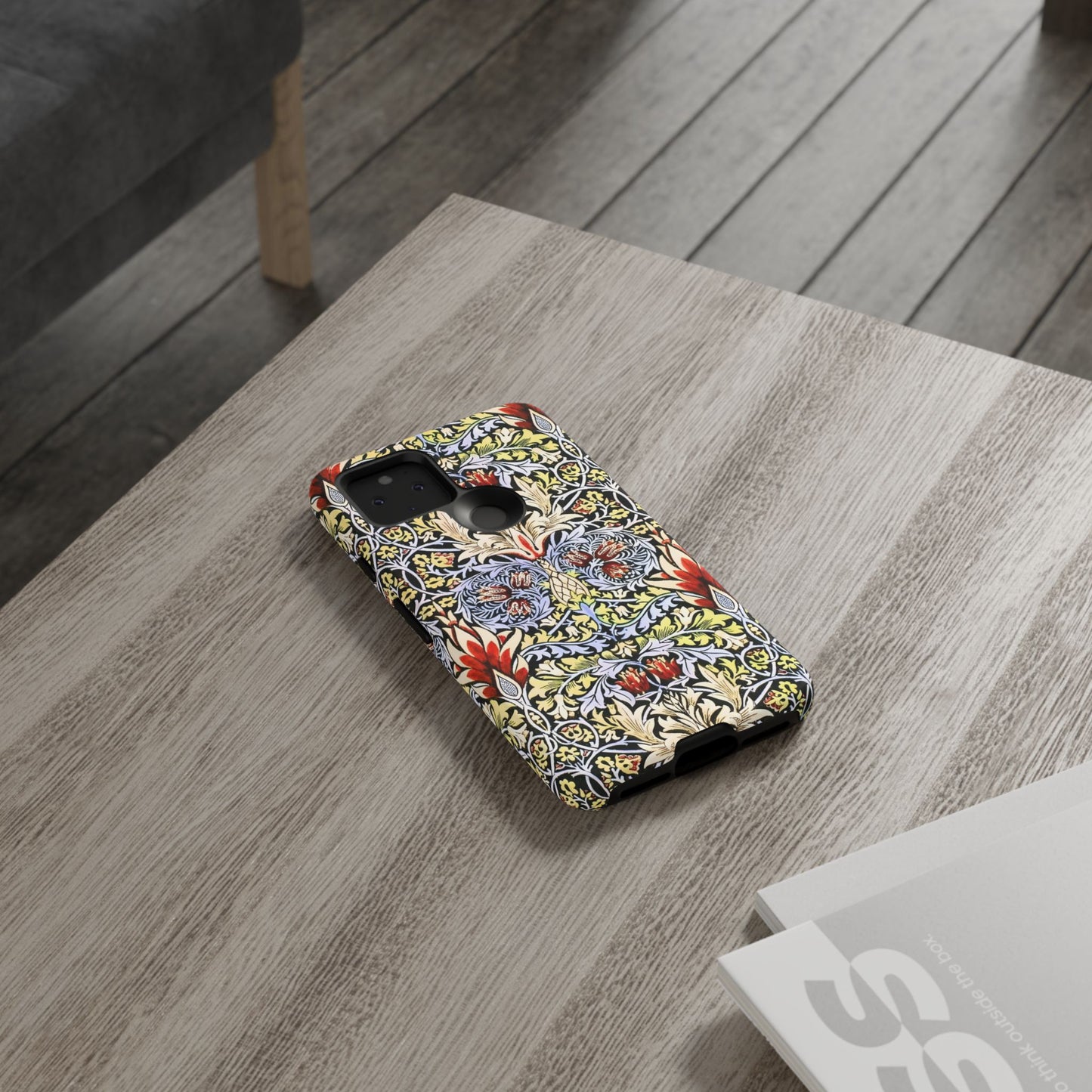 Stylish Phone Case - Floral Design, Tough Cases, Gift for Her, Phone Accessories, Trendy Tech, Unique Cell Phone Cover