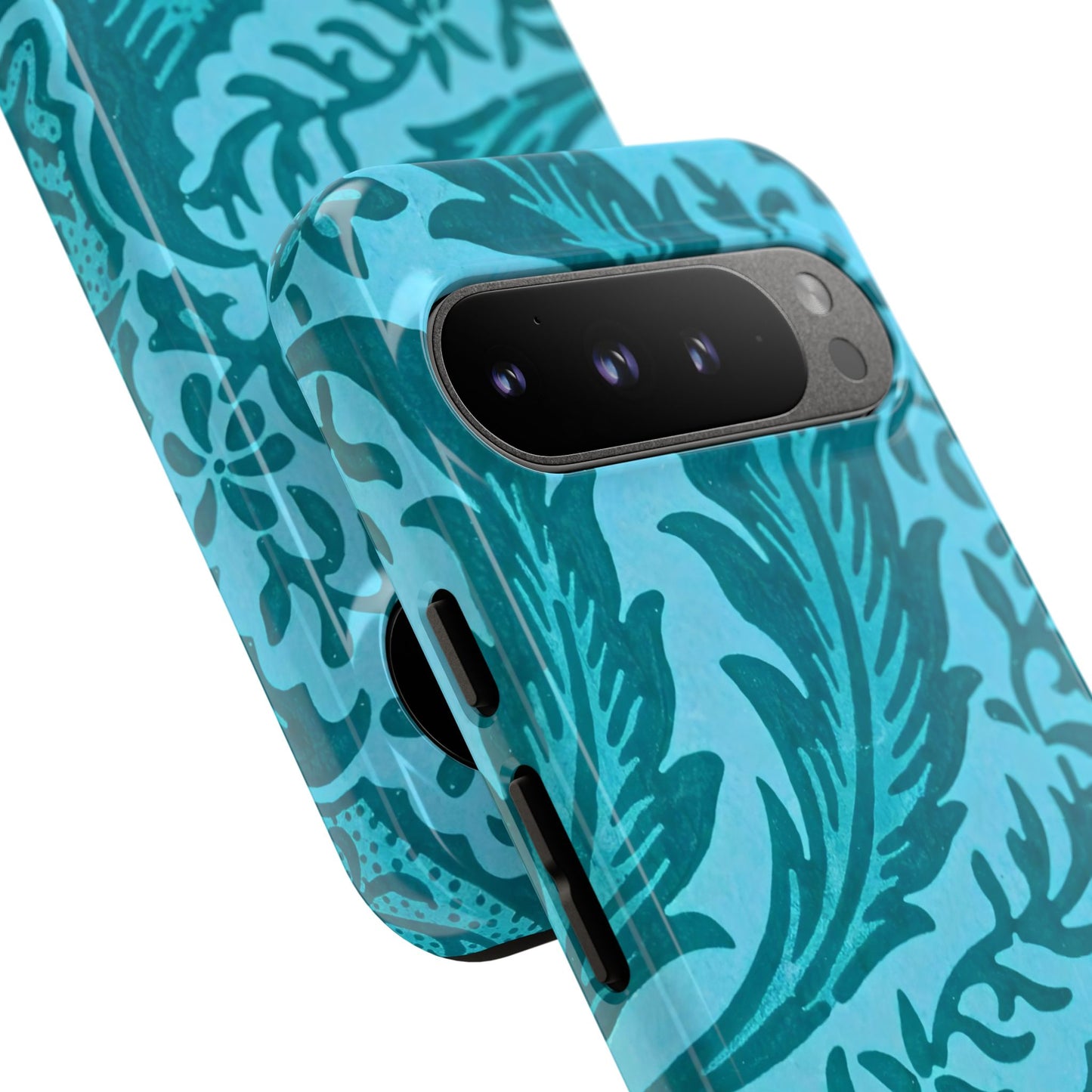 Protective Phone Case with Elegant Teal Design, Tough Cases, Floral Phone Cover, Stylish Smartphone Protection, Gifts for Her, Trendy [...]