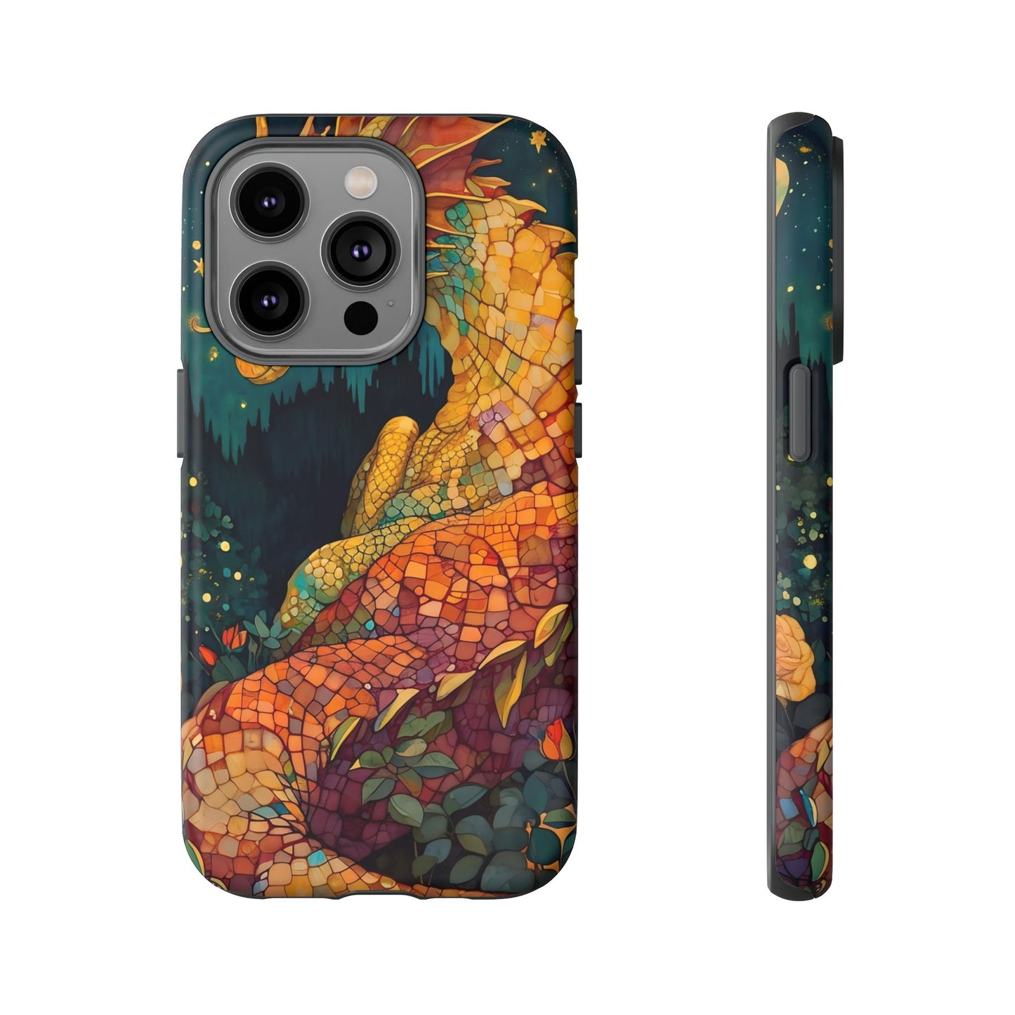 Dragon Art Phone Case, Tough Phone Cover, Fantasy Gift, Unique Mobile Accessory, Dragon Lover Gift, Stylish Protection