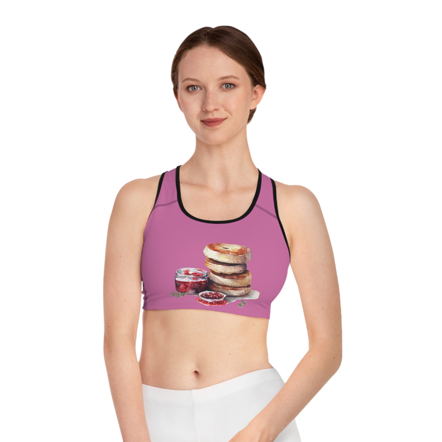 Sports Bra - Comfortable, Fun Activewear for Food Lovers - Classic Royal Dishes of Britain
