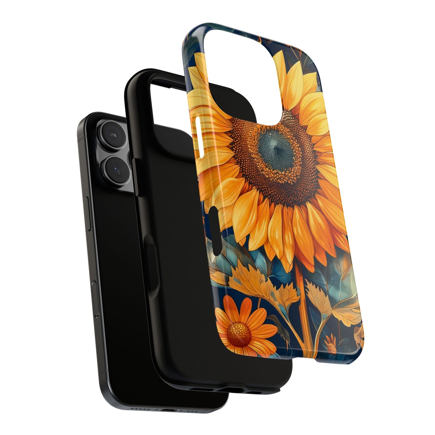 Sunflower Phone Case - Floral Design for Nature Lovers, Cute Spring Accessory, Gift for Her, Eco-Friendly Cover